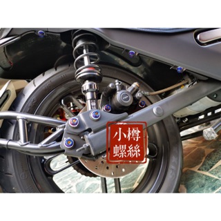 《小樽螺司》Gogoro Delight S2 2 Plus 白鐵鈦 後卡鉗螺絲 兩支鍍鈦螺絲含墊片 精工細作 品質苛求