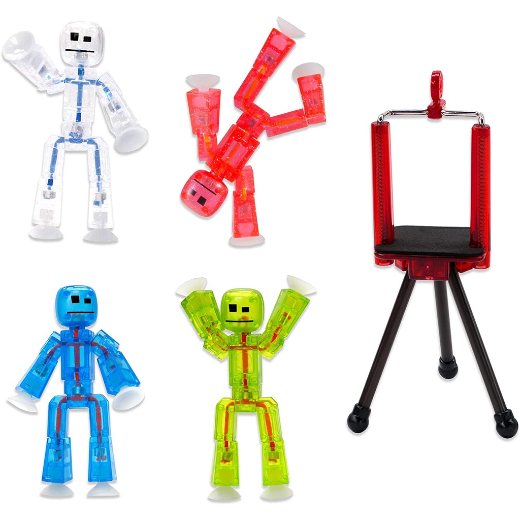 預購🚀美國正貨🚀 美國專櫃 Zing Stikbot 可拍攝影片 可擺姿勢的公仔  玩具公仔 吸盤