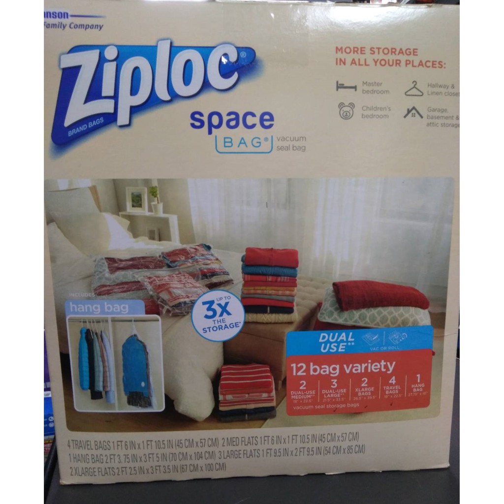 真空收納袋 Ziploc Space Bag 11PC Storage Bag Combo Set