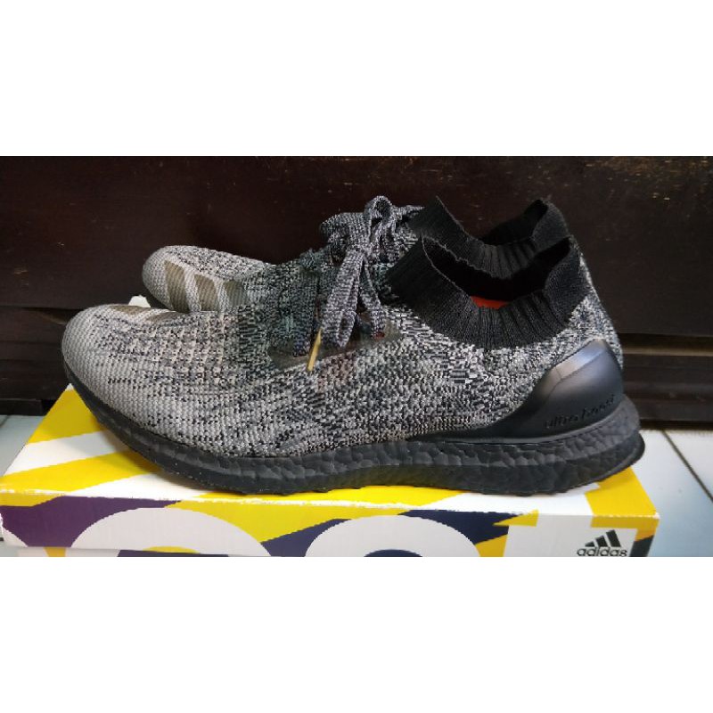 愛迪達 Adidas UltraBOOST Uncaged LTD 黑灰編織 襪套 黑色boost 底 跑步鞋-us11