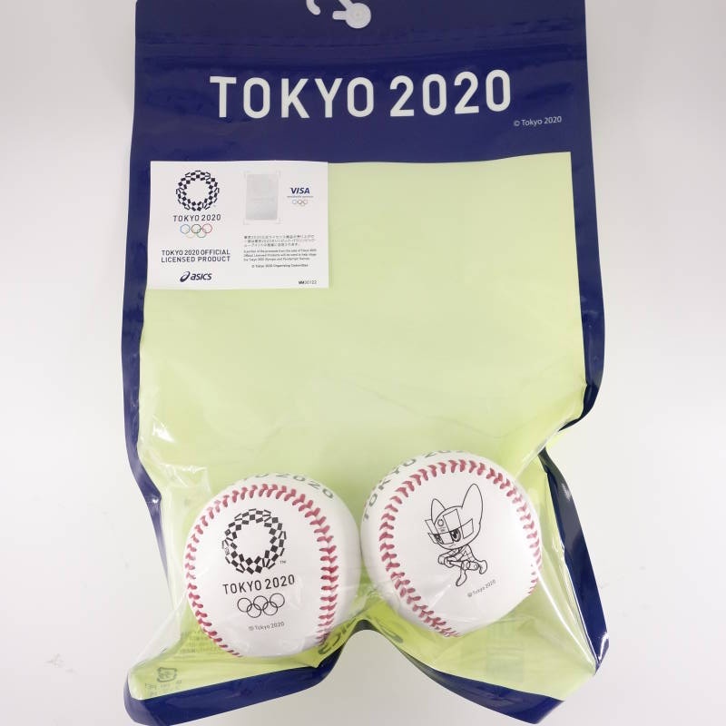 ★小夫玩具屋★ 東京2020奧運 紀念棒球 軟式棒球 二入組 紀念品 收藏品 日本進口