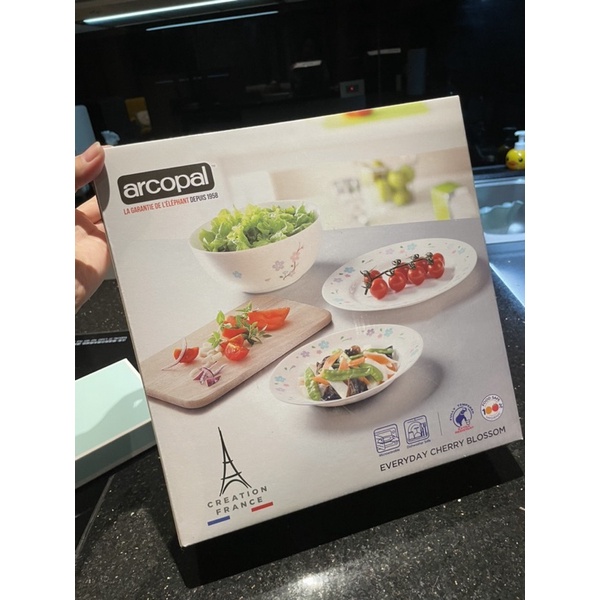法國 arcopal 強化餐具組 三件組 適用微波爐 餐盤 碗盤