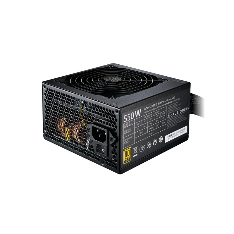 【也店家族 】80 PLUS 金牌認證 __Cooler Master MWE GOLD 550W 電源供應器