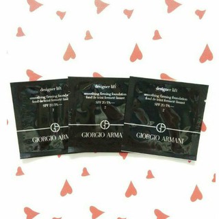 【出清】2包$50 GIORGIO ARMANI 亞曼尼 設計師水感光影粉底 SPF20 PA+++
