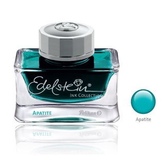 德國 PELIKAN 百利金《Edelstein 逸彩鋼筆墨水》磷光石藍 Apatite / 50ml｜明進文房具