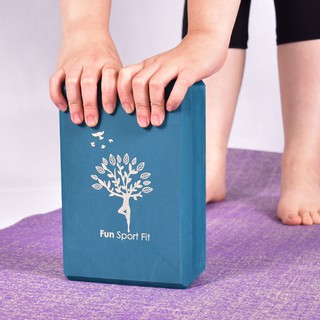 台北出貨-春風春樹瑜珈練習磚(60度)瑜伽磚 yoga blocks│ Fun Sport fit -筋膜放鬆瑜珈磚