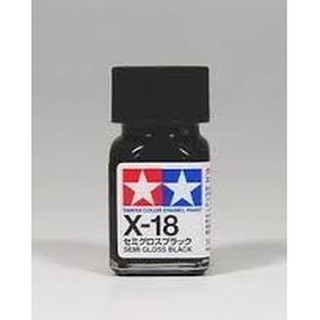 (大鳥叔叔模型) 田宮 TAMIYA 80018 X-18 半黑色光澤 琺瑯漆 10ml
