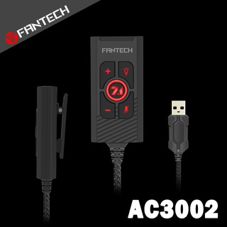 FANTECH AC3002 虛擬7.1遊戲級USB音效卡 遊戲級音效卡/7.1環繞聲/音量控制/燈光控制