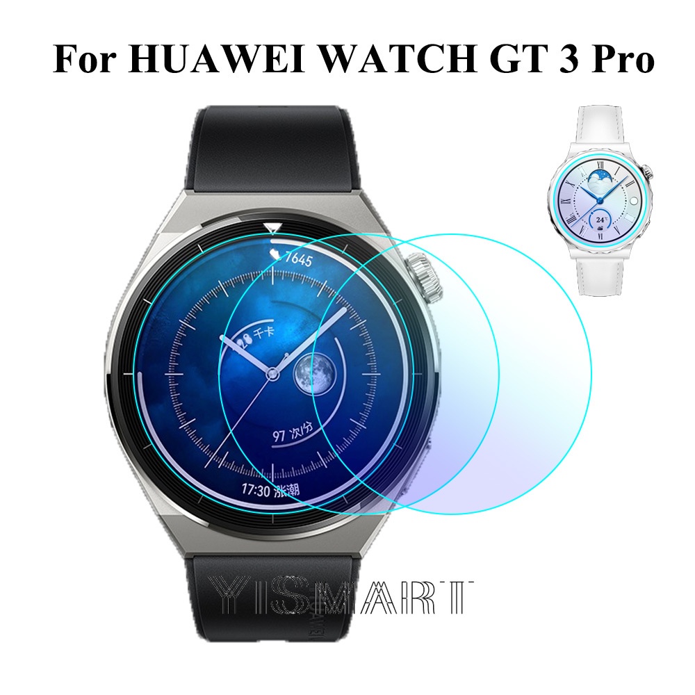 適用於華為 Watch GT 3 pro 43mm 46mm Smartwatch 屏幕保護膜的鋼化玻璃適用於 huaw