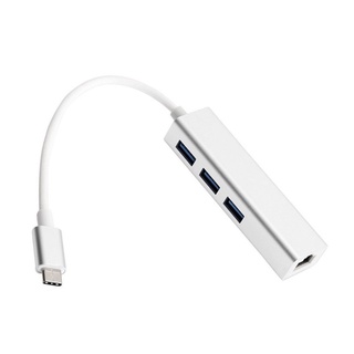 【悠閒3C商城】【台灣當日出貨】TypeC轉網路孔/USB HUB(免驅動)