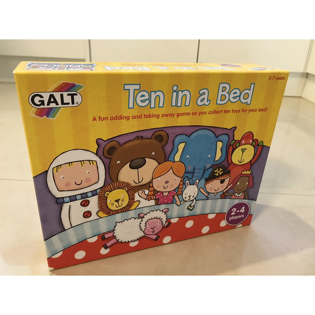 英國GALT桌遊Ten in a Bed睡前點點名