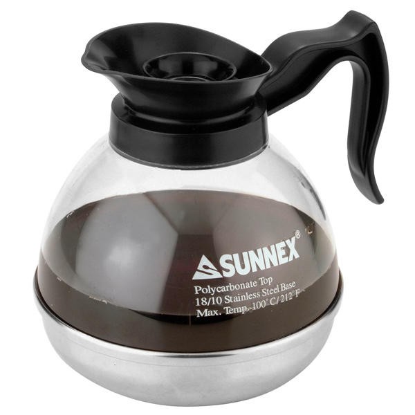 SUNNEX 咖啡鋼厎玻璃壺1.8L 電磁爐專用 玻璃咖啡壺 咖啡玻璃壺 咖啡壺安全壺 現貨