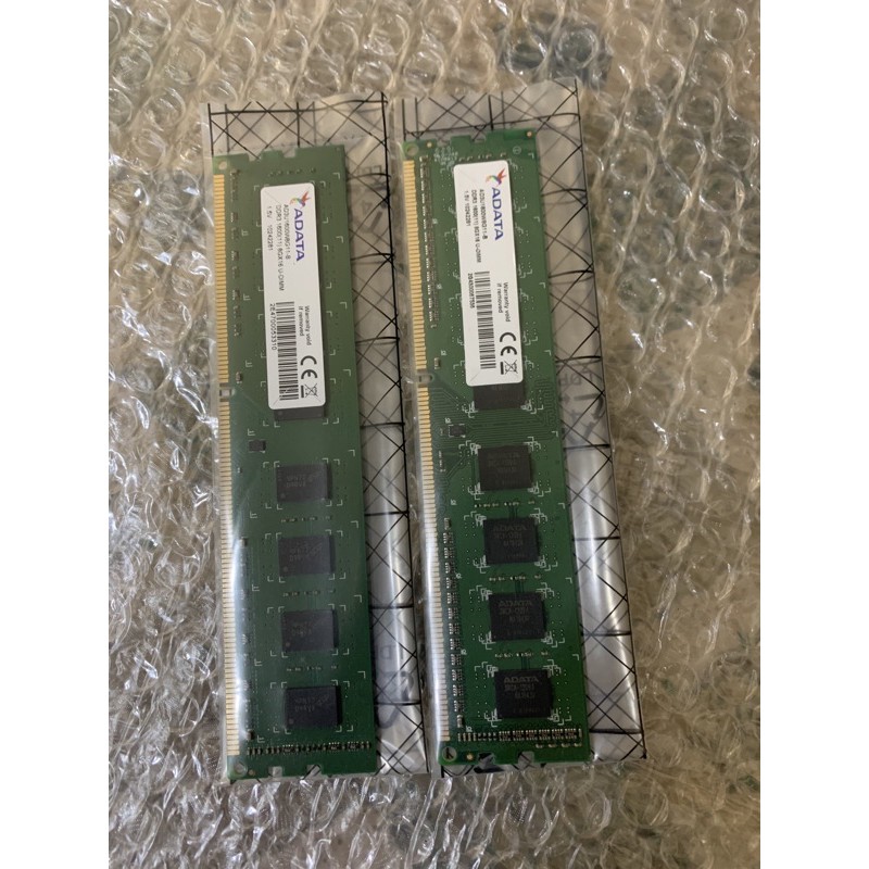 快速寄出。可自取。ddr3-1600-8g兩條共16g不拆賣威剛ram