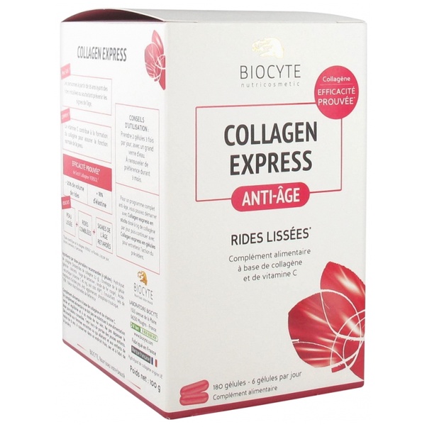法國代購 Biocyte Collagen Express Anti-Aging 極致抗老膠原蛋白錠 180粒
