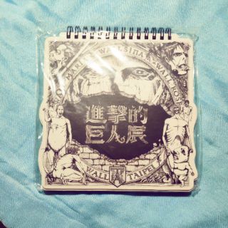 【全新】進擊的巨人 造型筆記本 進擊的巨人展