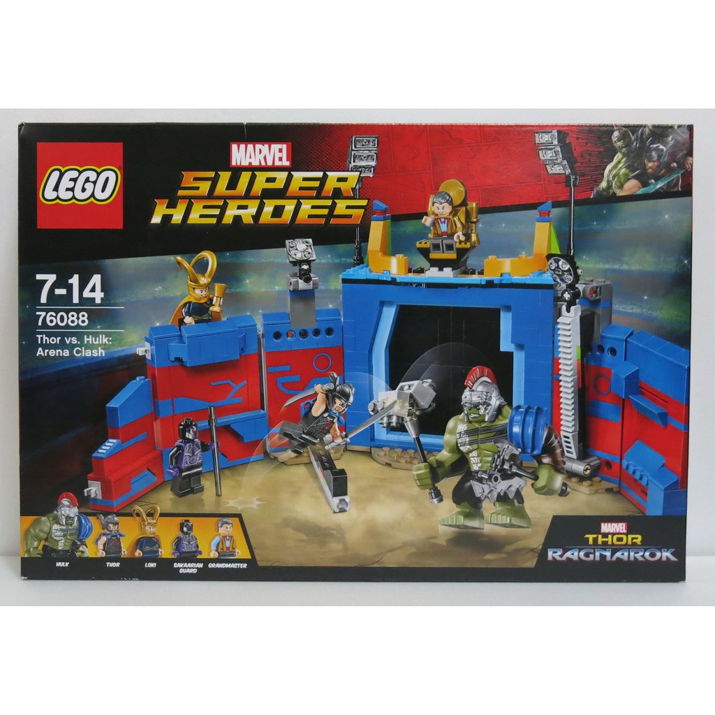 {野孩子}盒損 LEGO 樂高 Super Heroes 超級英雄 索爾與浩克:競技場衝突 76088