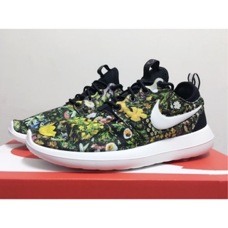 @SIX@NIKE WMNS ROSHE TWO PRINT 花卉 黑白 復古 休閒慢跑鞋 女鞋 844933-004