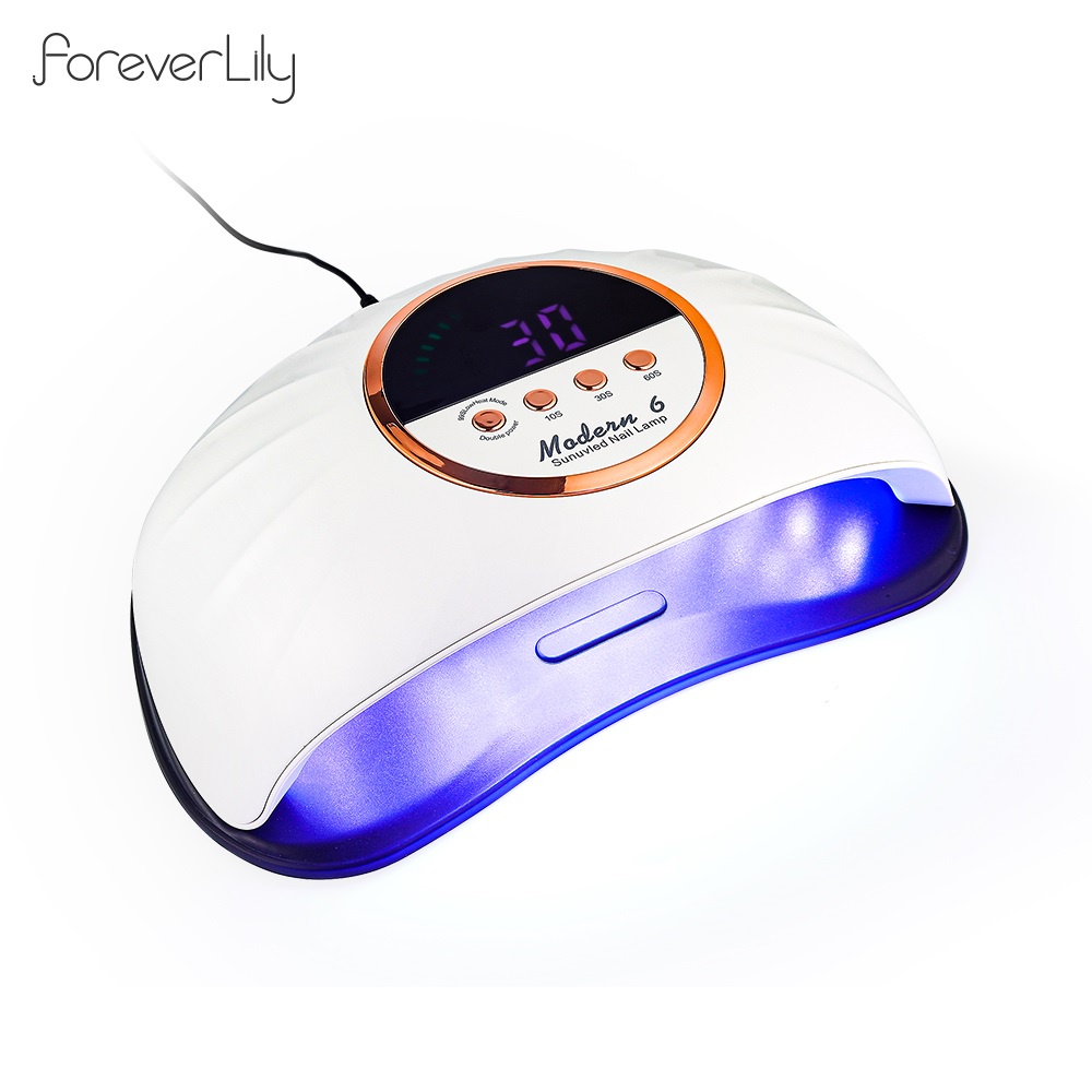 Foreverlily 150W UV LED 指甲燈指甲油套件帶烘乾機電動指甲鑽指甲工具燈珠 51pcs