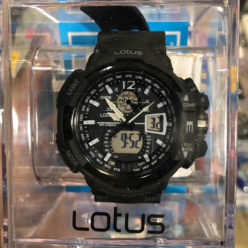 防水 電子錶 雙顯示 指針 保固一年 全新品 特賣 LOTUS