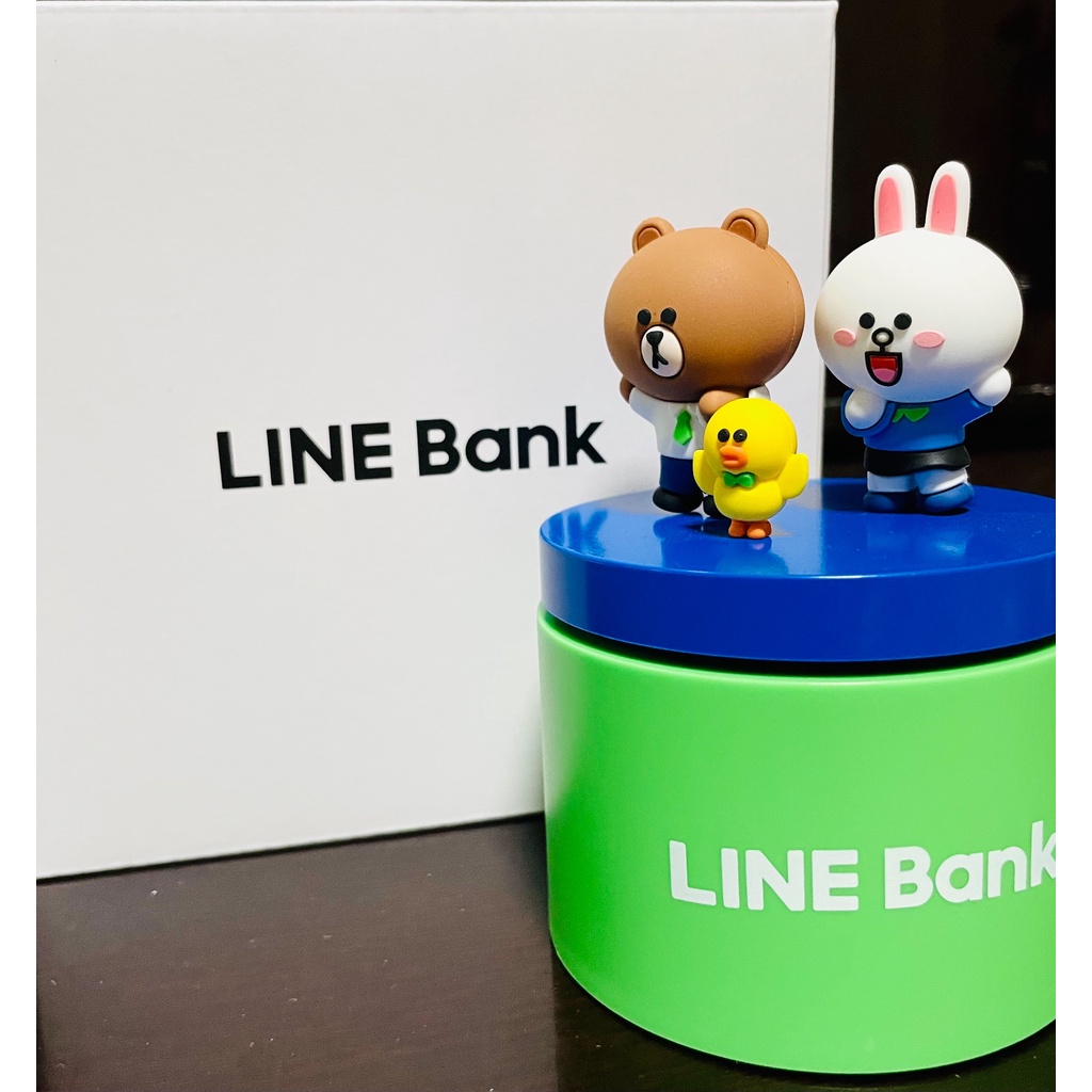 現貨-LINE BANK限量好友生日音樂盒  熊大 兔兔 莎莉 全新未折封