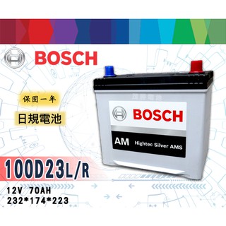 【茂勝電池】BOSCH 100D23L 100D23R 博世 免加水 日規電池 汽車電瓶 韓國製造 同 55D23L