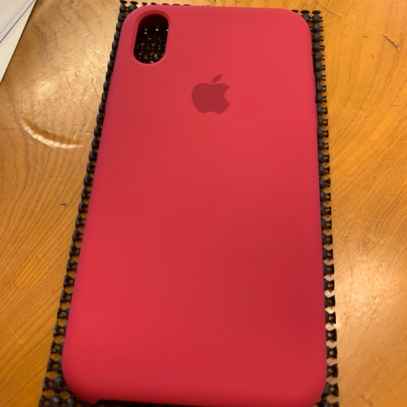 iPhone X 正原廠矽膠殼 （玫瑰紅色）