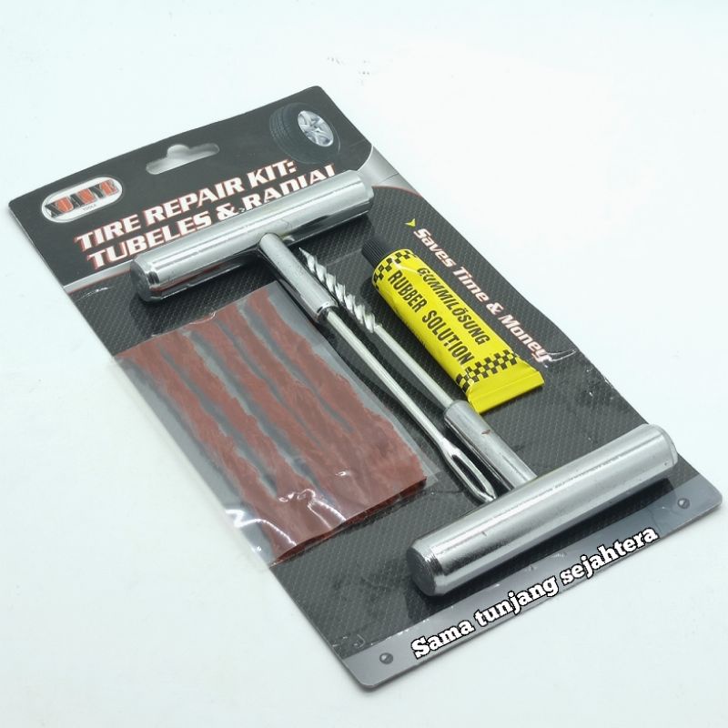 Tubles 輪胎修補工具套裝鐵輪胎修補工具洩漏鐵套裝