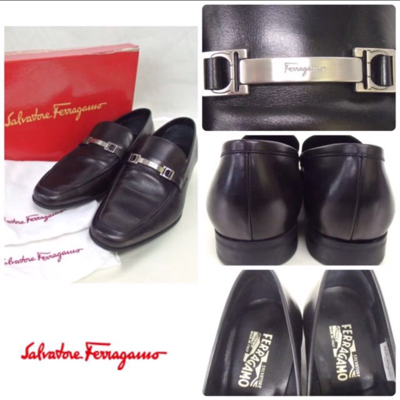 全新男鞋9 3E僅試穿Salvatore Ferragamo CORRADO Pumps Leather Men