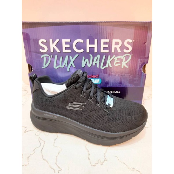 Skechers女全天候系列防水款D'LUX walker149810bbk