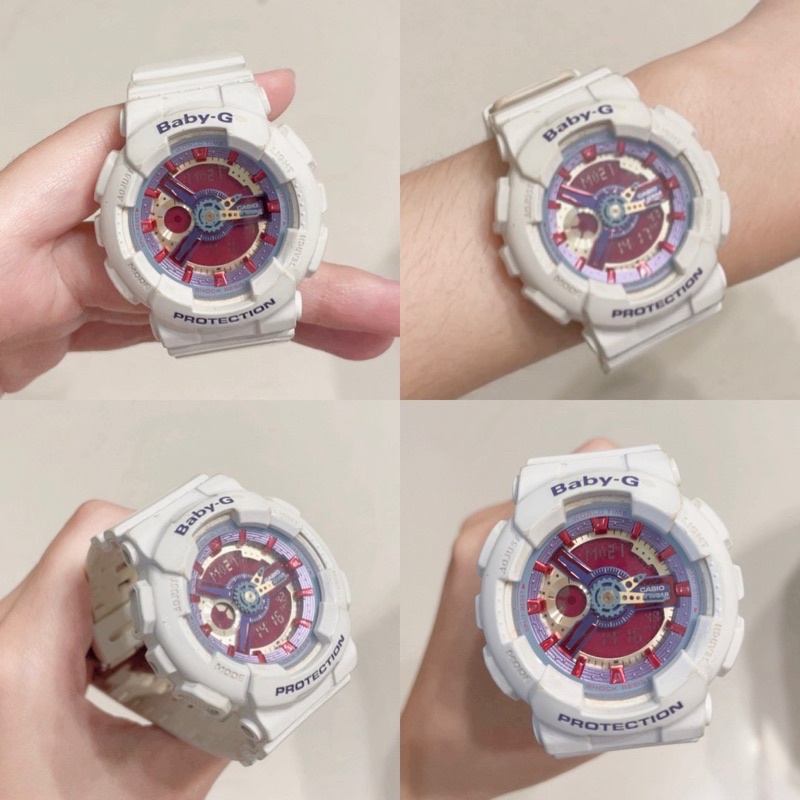 實拍Casio baby-G 5338 二手 手錶 琥珀色 防水