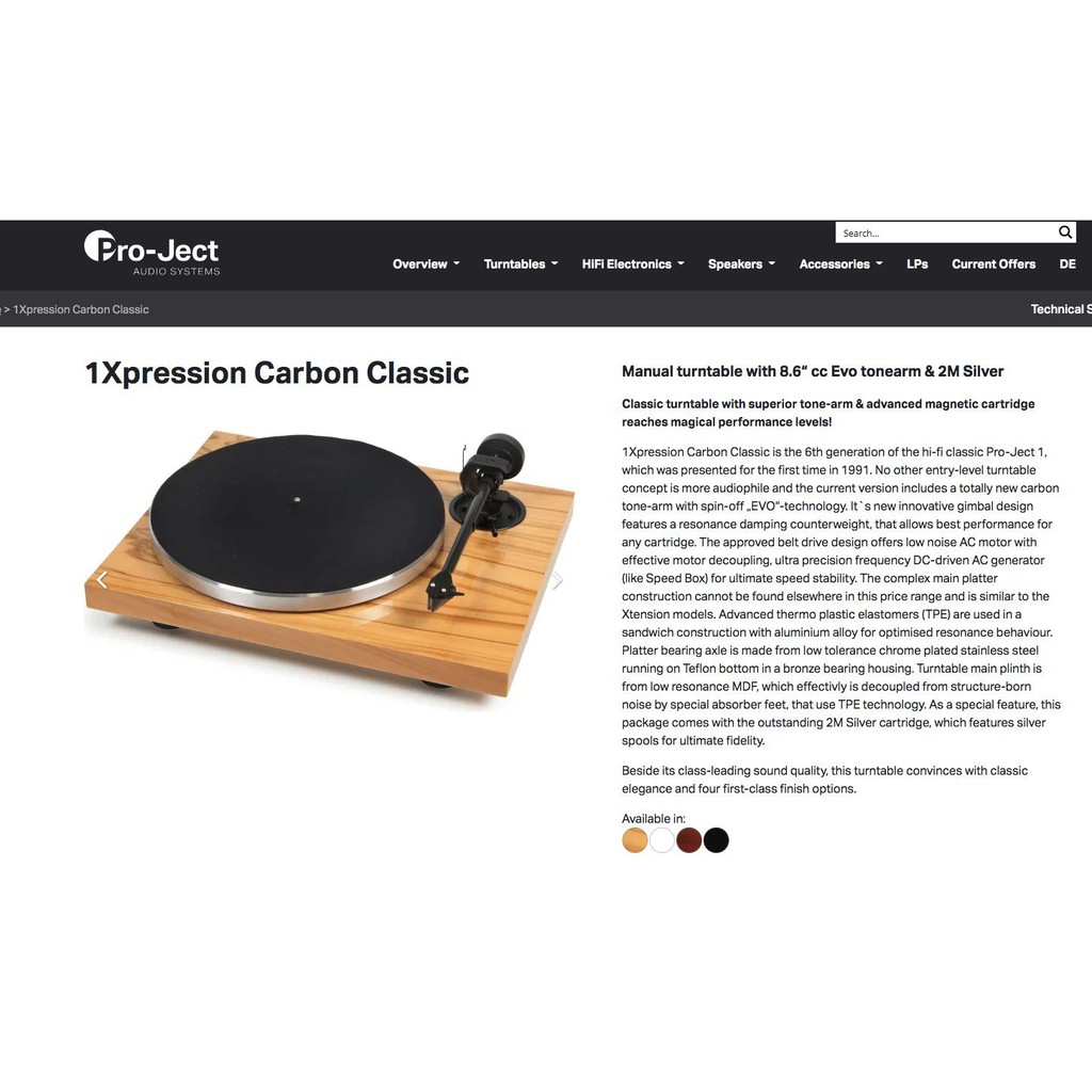 [ 沐耳 ] 奧地利 Pro-Ject 1Xpression Carbon Classic 唱盤，搭配 Grado 唱頭