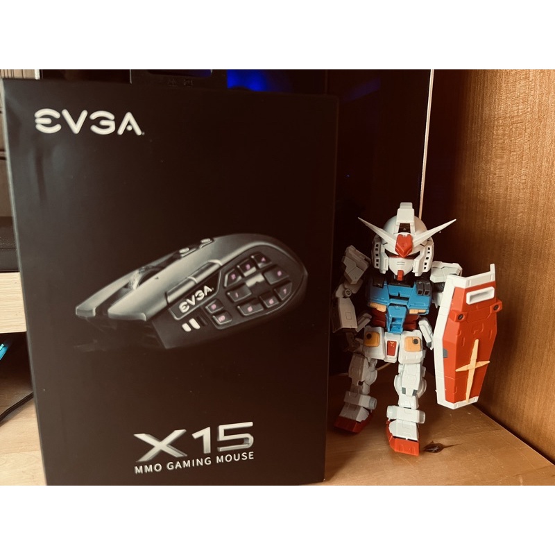 Evga X15 電競滑鼠/有線/16000Dpi/12個物理按鈕的多用途MMO面板/7000萬次點擊/黑色/3年保固