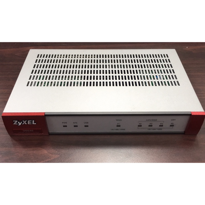 合勤科技 ZyXEL ICSA認證無線資安防火牆/路由器 Zyxel合勤USG40 整合式安全閘道器《9成新》