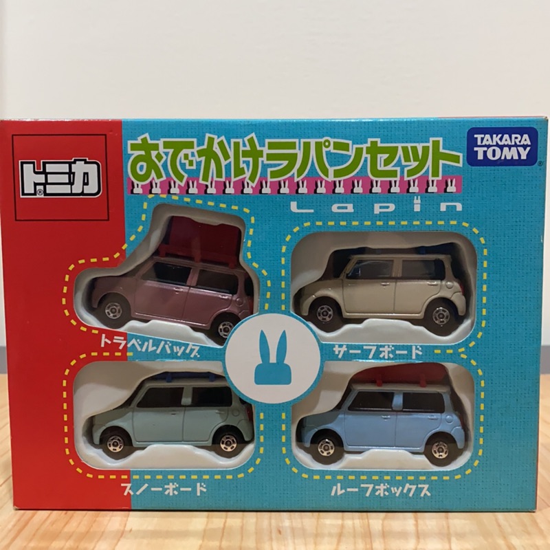 盒組 ）多美 戶外運動車組 Tomica Suzuki lapin 小汽車 模型 衝浪板 輕型車