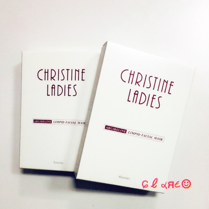 💖 Christine Ladies 六胜肽活膚透光面膜6入⤷保濕ⅹ透亮 ✡︎ 現貨