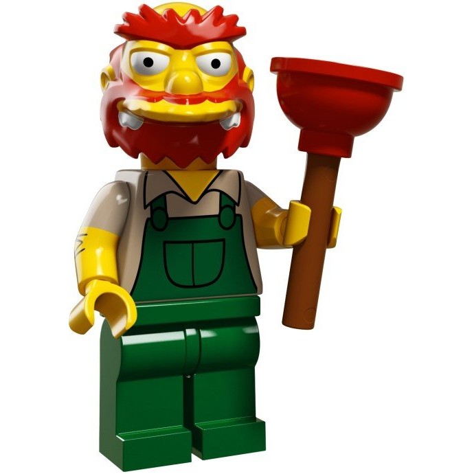LEGO 樂高 71009 辛普森二代 鬍鬚張 校管