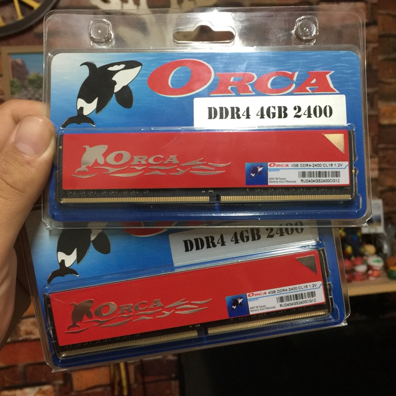 Orca DDR4 4g *2 (8g)2400 雙通道 ram 記憶體 終生保固