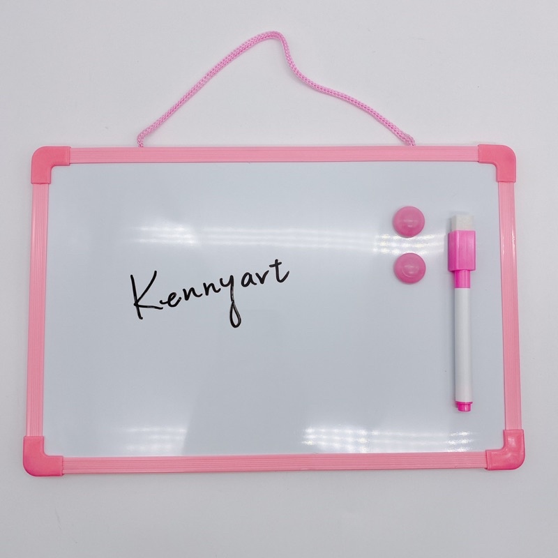 《文具工廠》Kennyart巨城 白板（小）附白板筆/附磁鐵/磁性白板/記帳白板/畫圖板/兒童白板/教室文具/辦公文具