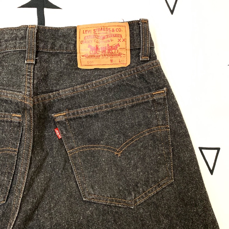 80年代原版LEVI'S 501 黑色美國製???????? 古著近全新養褲vintage USA made | 蝦皮購物