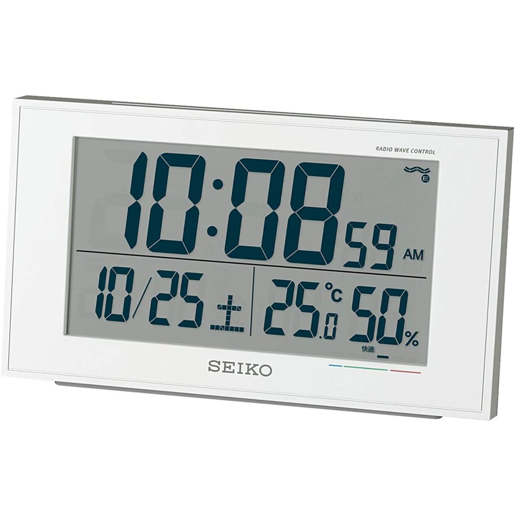 日本代購] 台北可面交精工SEIKO BC402W BC402K BC402 數位時鐘溫度濕度鬧鐘時鐘| 蝦皮購物