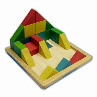 空間幾何組 組合式玩具 積木 實木 兒童益智玩具 彩色七巧板 智力玩具 木質拼圖拼板 腦力開發玩具 教益玩具 拼圖玩具