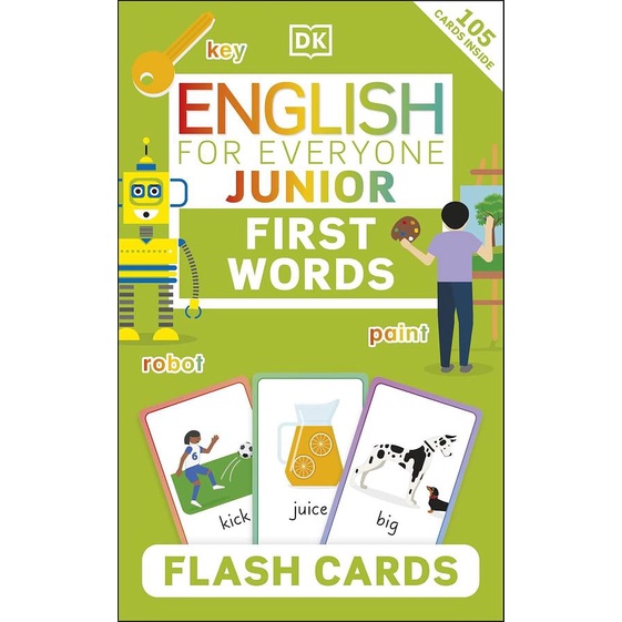English for Everyone Junior基礎單字學習卡/ 含105張學習字卡 eslite誠品