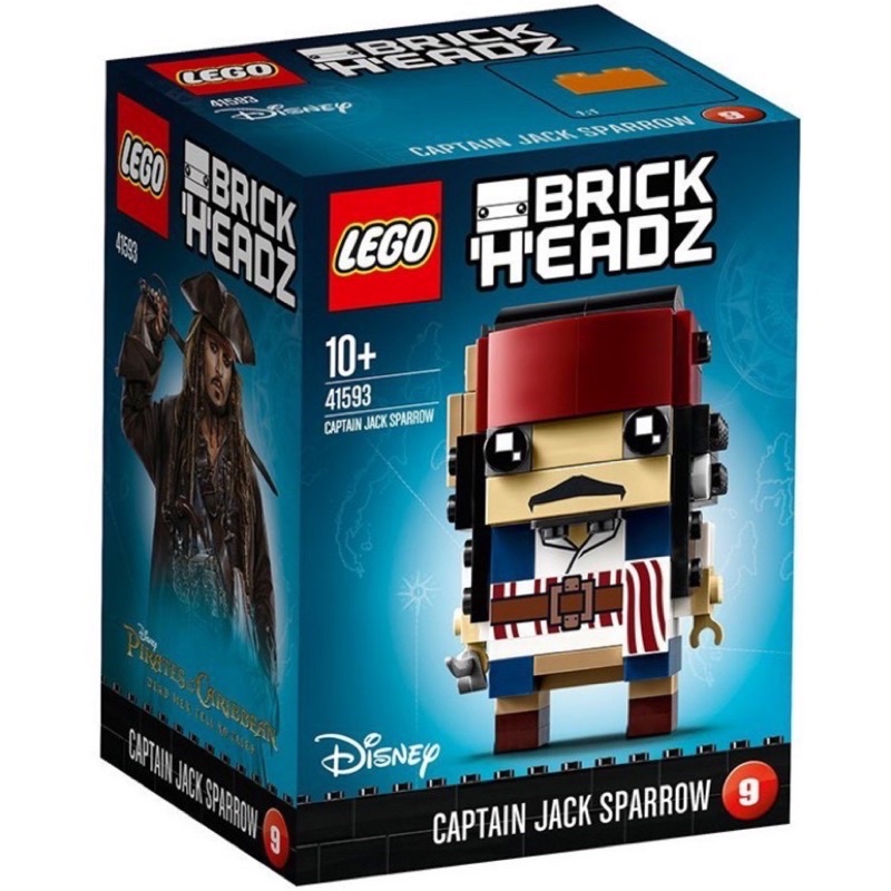 ®️樂高 LEGO®︎ 41593 Brickheadz Captain Jack Sparrow 神鬼奇航 傑克船長