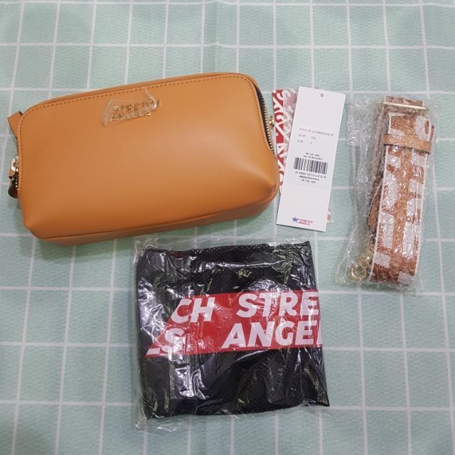 韓國潮牌 Stretch Angels 帕尼尼相機包 保證正品 焦糖棕