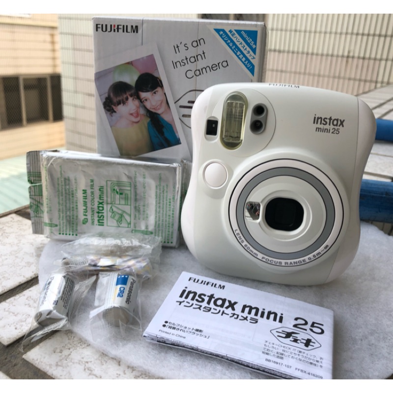 全新富士mini25拍立得📸送底片📸Fujifilm Instax Mini 25 mini25 雪白機拍立得