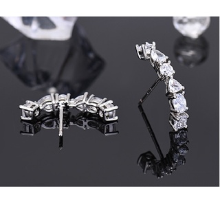 閃亮耀眼自信耳環-s925純銀針 個性 簡約 時尚 自信 韓國東大門耳飾