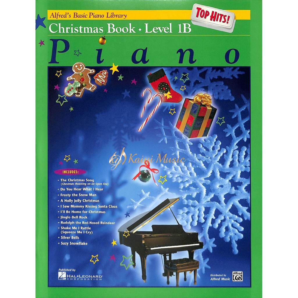 Kaiyi Music 艾弗瑞熱門聖誕鋼琴曲集第1b級top Hits Christmas Book 1b 蝦皮購物