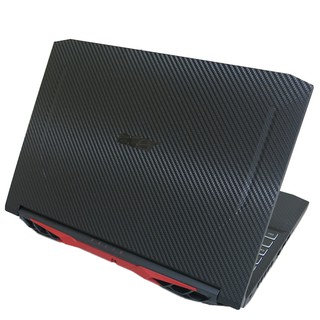 【Ezstick】ACER Nitro5 AN515-55 黑色卡夢紋機身貼 (含上蓋+鍵盤週圍貼) DIY包膜