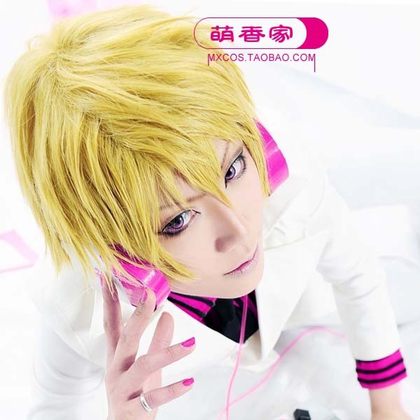 現貨 萌香家無頭騎士異聞錄平假發和島靜雄鏡音len志摩金造cosplay假發 蝦皮購物