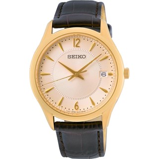 SEKO精工CS石英簡約手錶皮帶錶39.4mm(SUR472P1/6N52-00D0J)情侶錶 對錶 男款